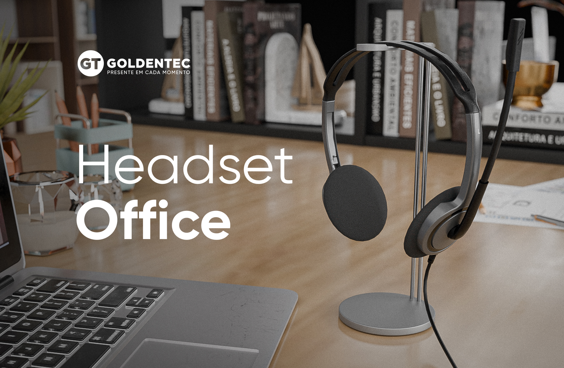 Headset Goldentec GT Office Basic USB Preto                        